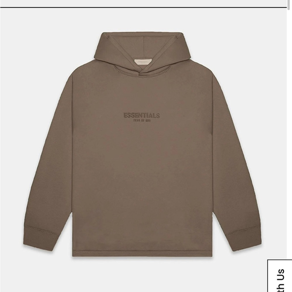 Essentials Fear Of God Wood Relaxed Hoodie